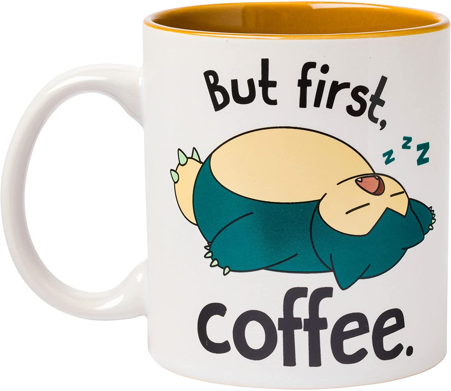 Snorlax "But First, Coffee" Pokemon 20oz Ceramic Mug