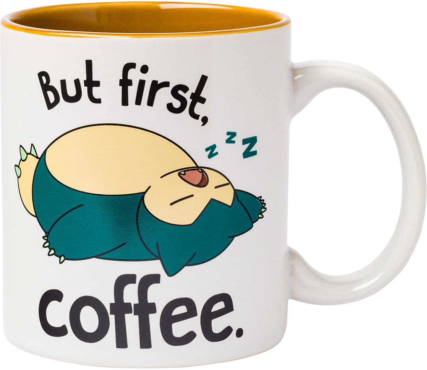 Snorlax "But First, Coffee" Pokemon 20oz Ceramic Mug