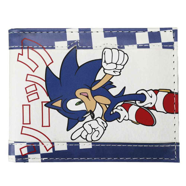 Load image into Gallery viewer, Sonic the Hedgehog Japanese Kanji Logo Bifold Wallet
