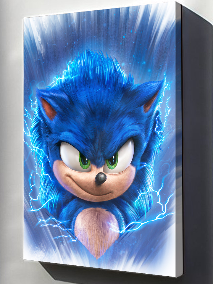 Sonic The Hedgehog "Lightning Fast" Legacy Portrait Art Print