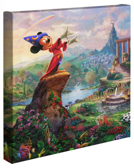 Sorcerer Mickey "Fantasia" (Disney) Wrapped Canvas Art Print