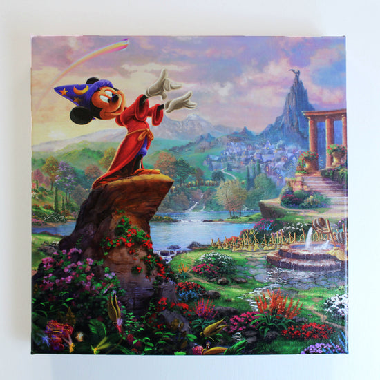 Load image into Gallery viewer, Sorcerer Mickey &amp;quot;Fantasia&amp;quot; (Disney) Wrapped Canvas Art Print
