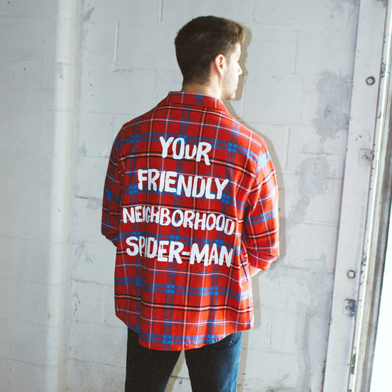 Spider-Man Flannel Shirt by Cakeworthy