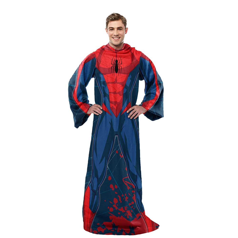 Spider-Man Costume (Marvel) Wearable Blanket With Sleeves