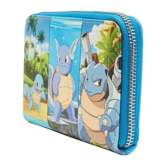 Squirtle Evolution (Pokemon) Zip-Around Wallet by Loungefly