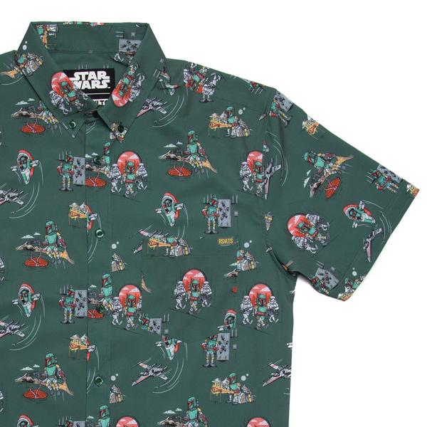 Load image into Gallery viewer, Boba Fett &amp;quot;A Bounty A Day&amp;quot; (Star Wars) Button Up Shirt by RSVLTS
