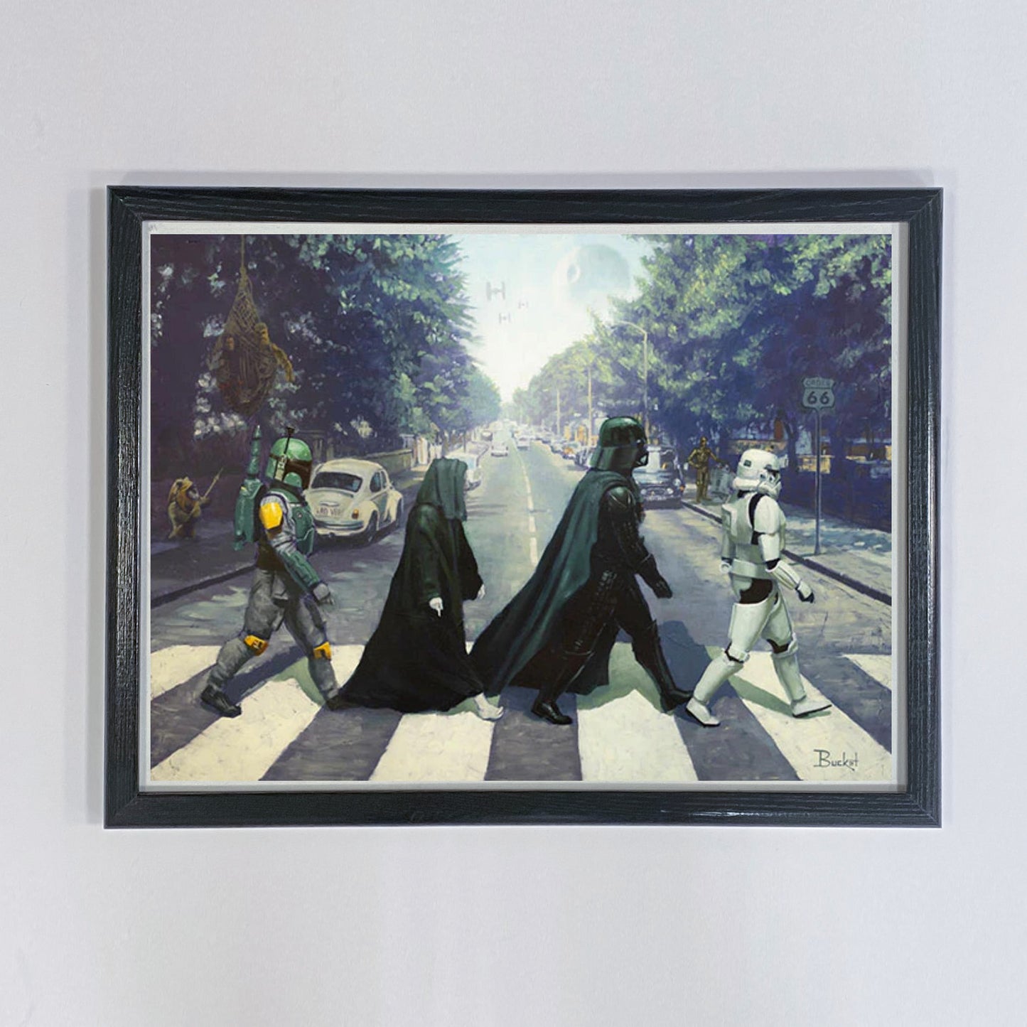 Load image into Gallery viewer, Abbey Rogue (Star Wars x The Beatles) Album Cover Parody Art Print
