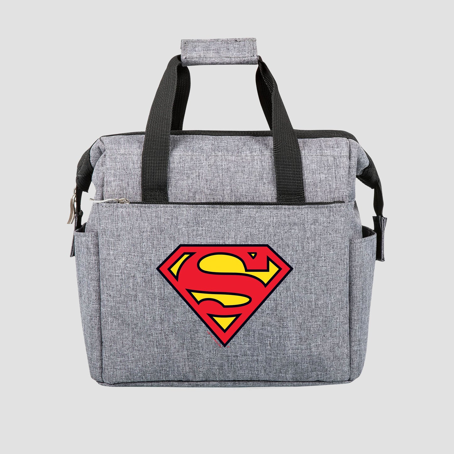 Load image into Gallery viewer, Superman Logo (DC Comics) Heather Gray Insulated Lunch Tote Bag
