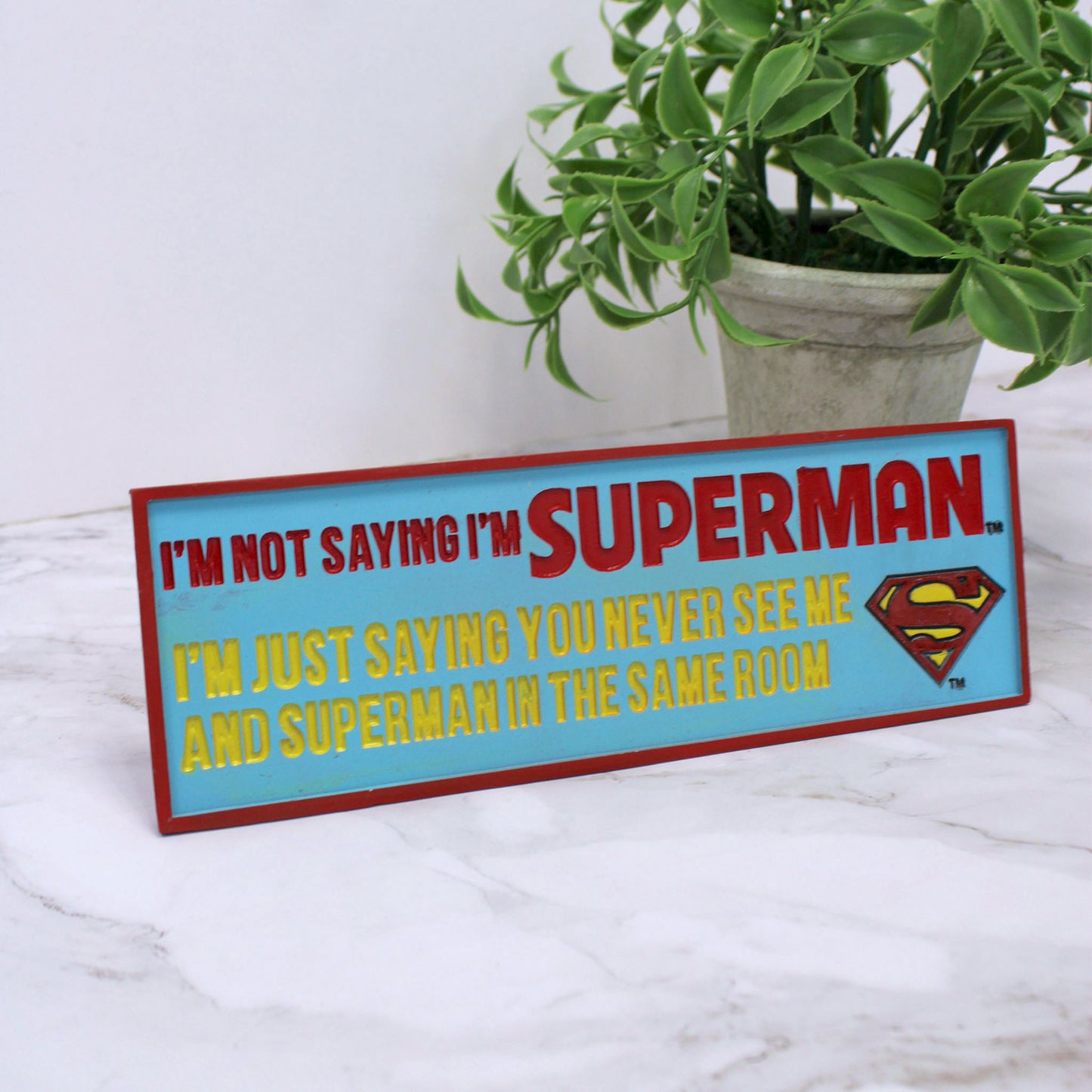 Load image into Gallery viewer, Superman Resin Desk Sign
