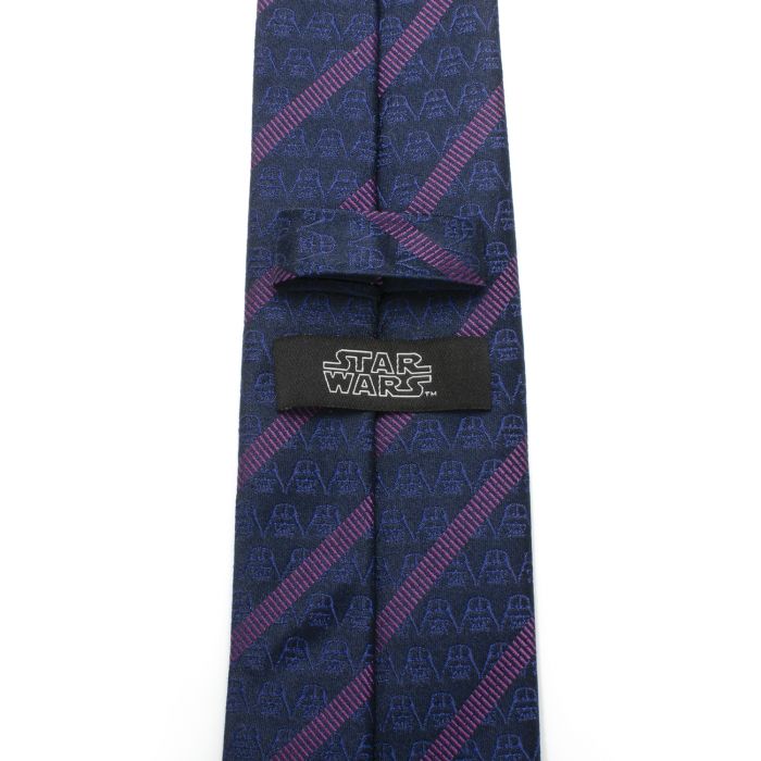 Darth Vader Imperial Stripe (Navy & Purple) Star Wars Fine Necktie