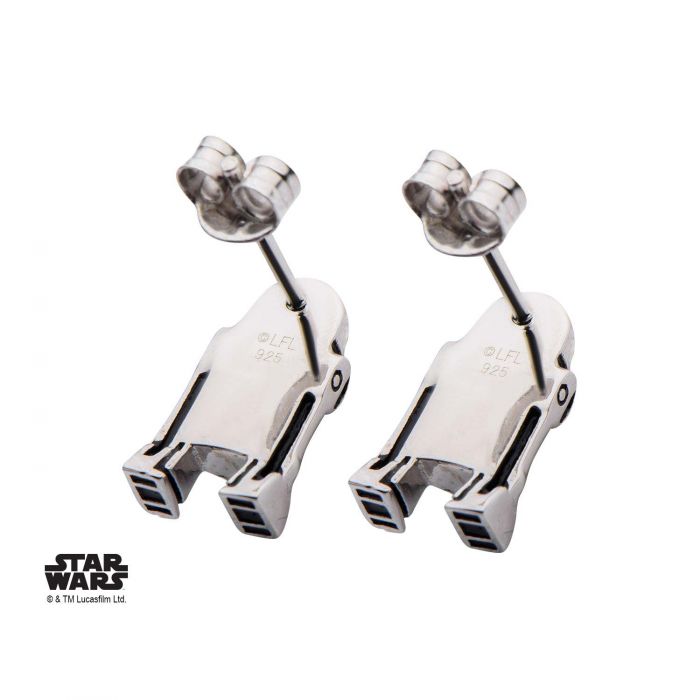Load image into Gallery viewer, R2-D2 Sterling Silver Stud Earrings
