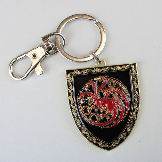 Targaryen Shield Crest Keychain