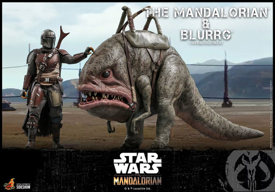 The Mandalorian & Blurrg (Star Wars: The Mandalorian) 1:6 Scale Figure Set by Hot Toys