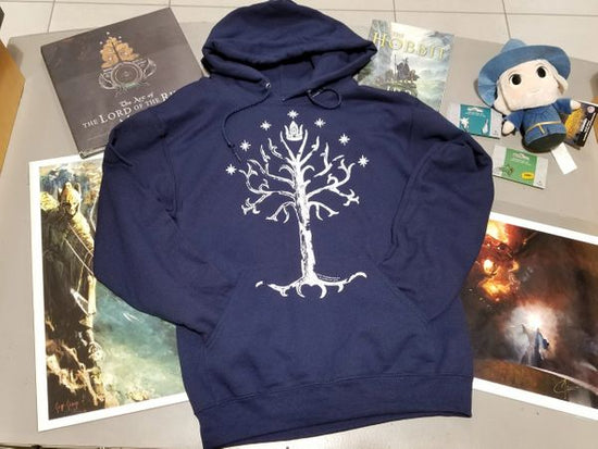 Lord of the Rings White Tree of Gondor Graphic Pullover Hoodie