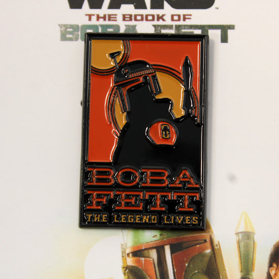 Load image into Gallery viewer, The Legend Lives Star Wars: The Book of Boba Fett Enamel Pin

