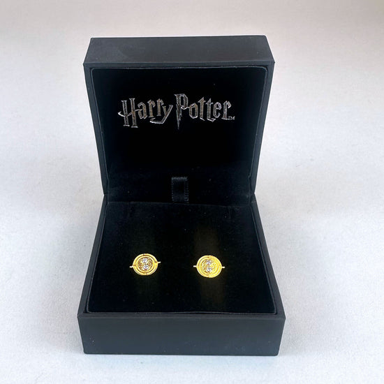 Time Turner (Harry Potter) Gold Plated Crystal Stud Earrings