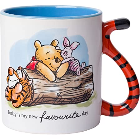 Winnie The Pooh "Favorite Day" Disney 20 oz. Sculpted Handle Ceramic Mug