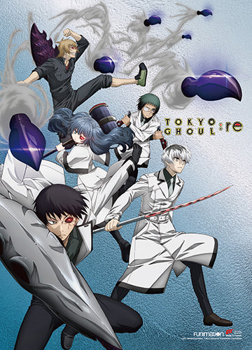 Sasaki Haise and the Quinx Squad (Tokyo Ghoul: Re) Fabric Wall Scroll