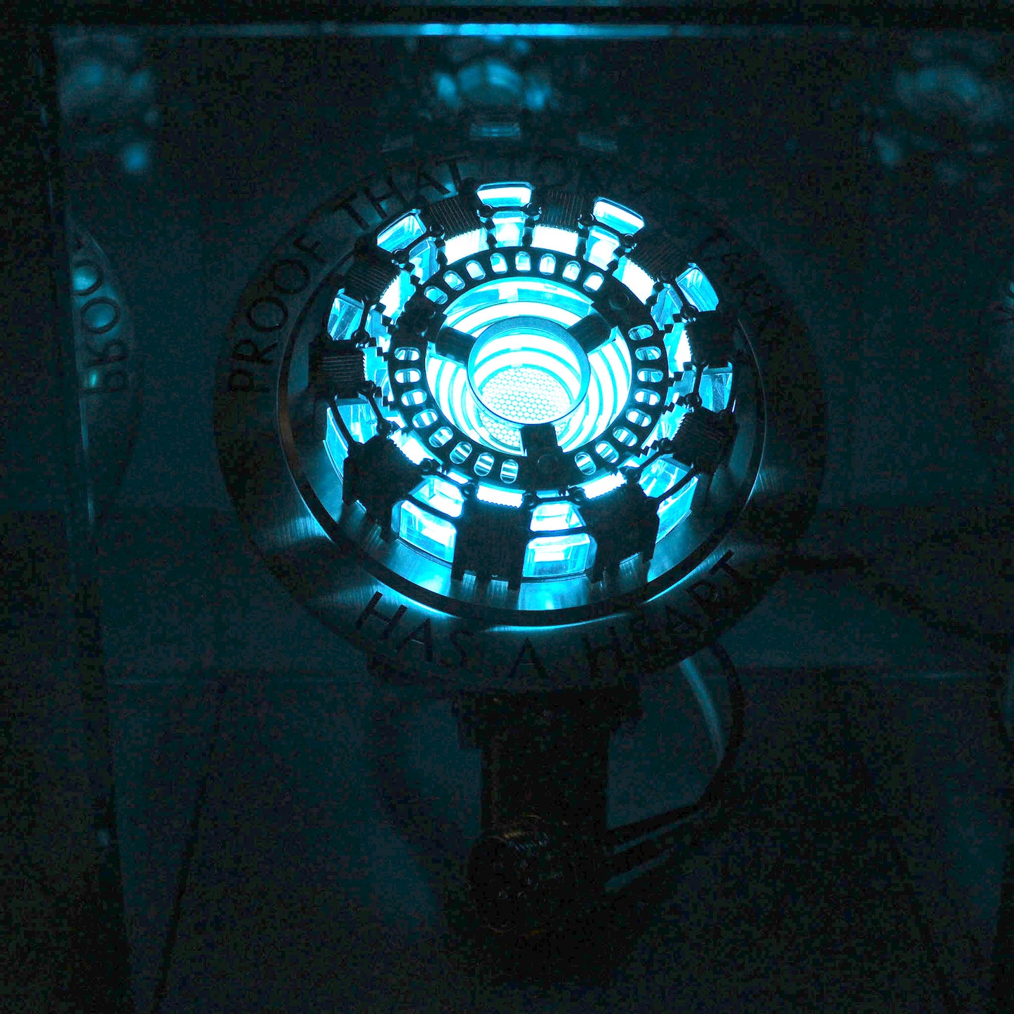 Iron Man Arc Reactor Lighted Full-Scale Prop Replica with Acrylic Case