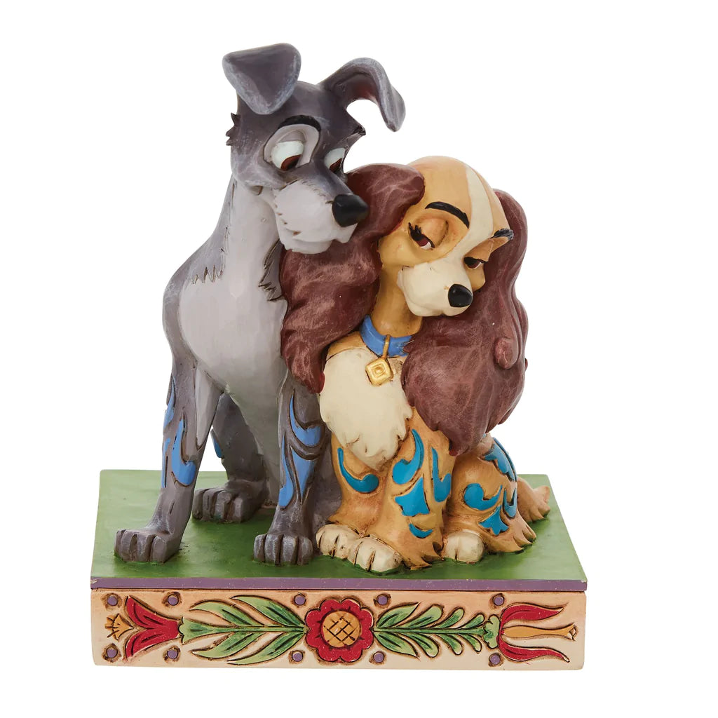 Disney Traditions Lady & The Tramp "Puppy Love" Statue by Jim Shore