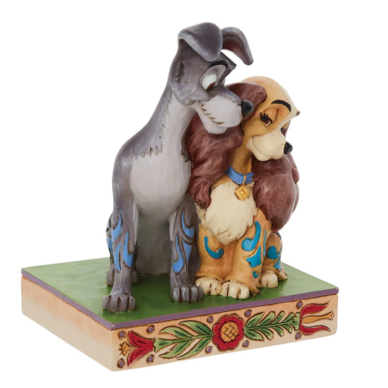 Disney Traditions Lady & The Tramp "Puppy Love" Statue by Jim Shore