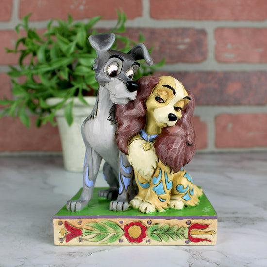 Tramp & Lady "Puppy Love" (Lady and the Tramp) Disney Traditions Resin Statue