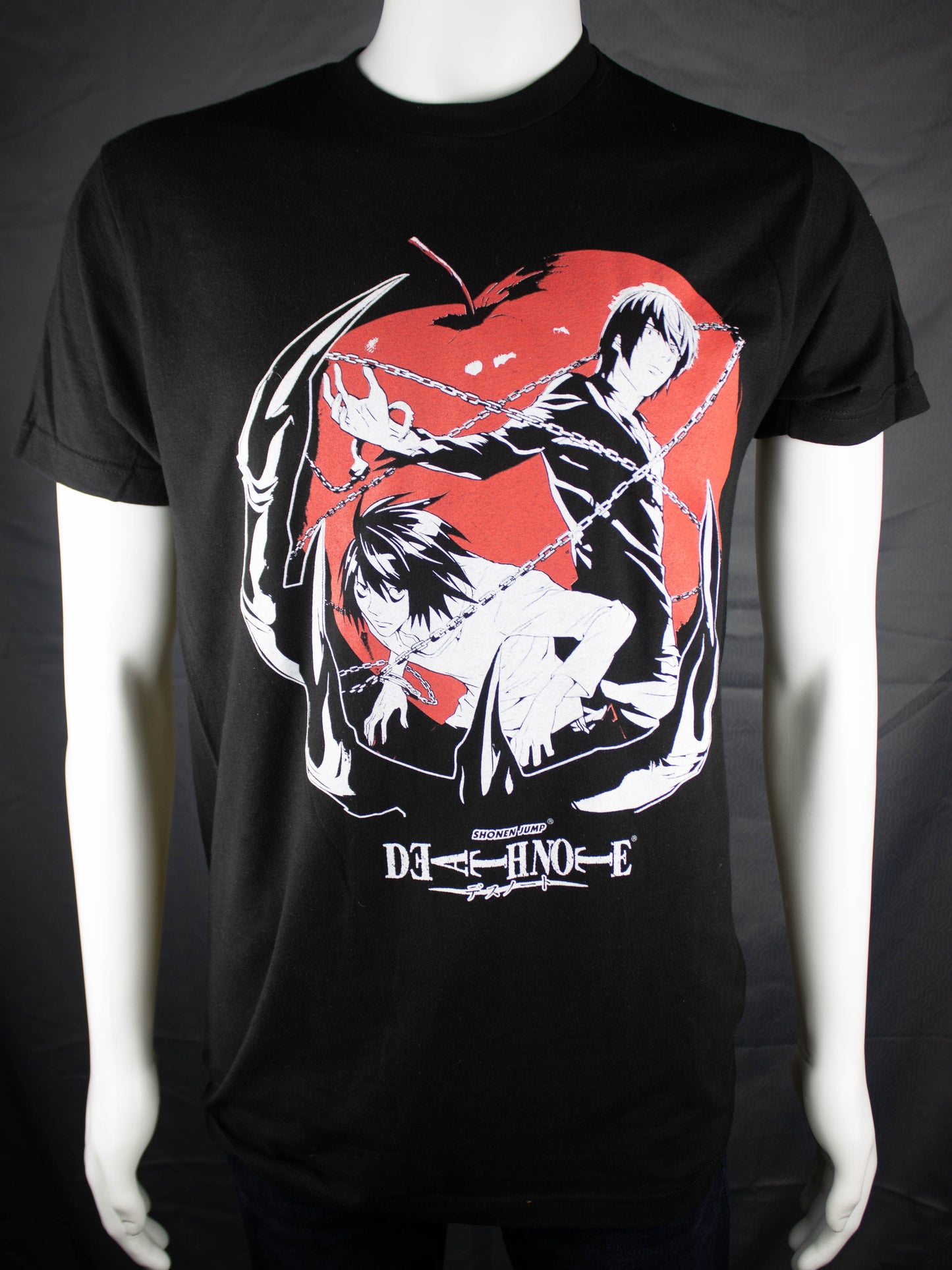 Light & L Death Note Black Shirt