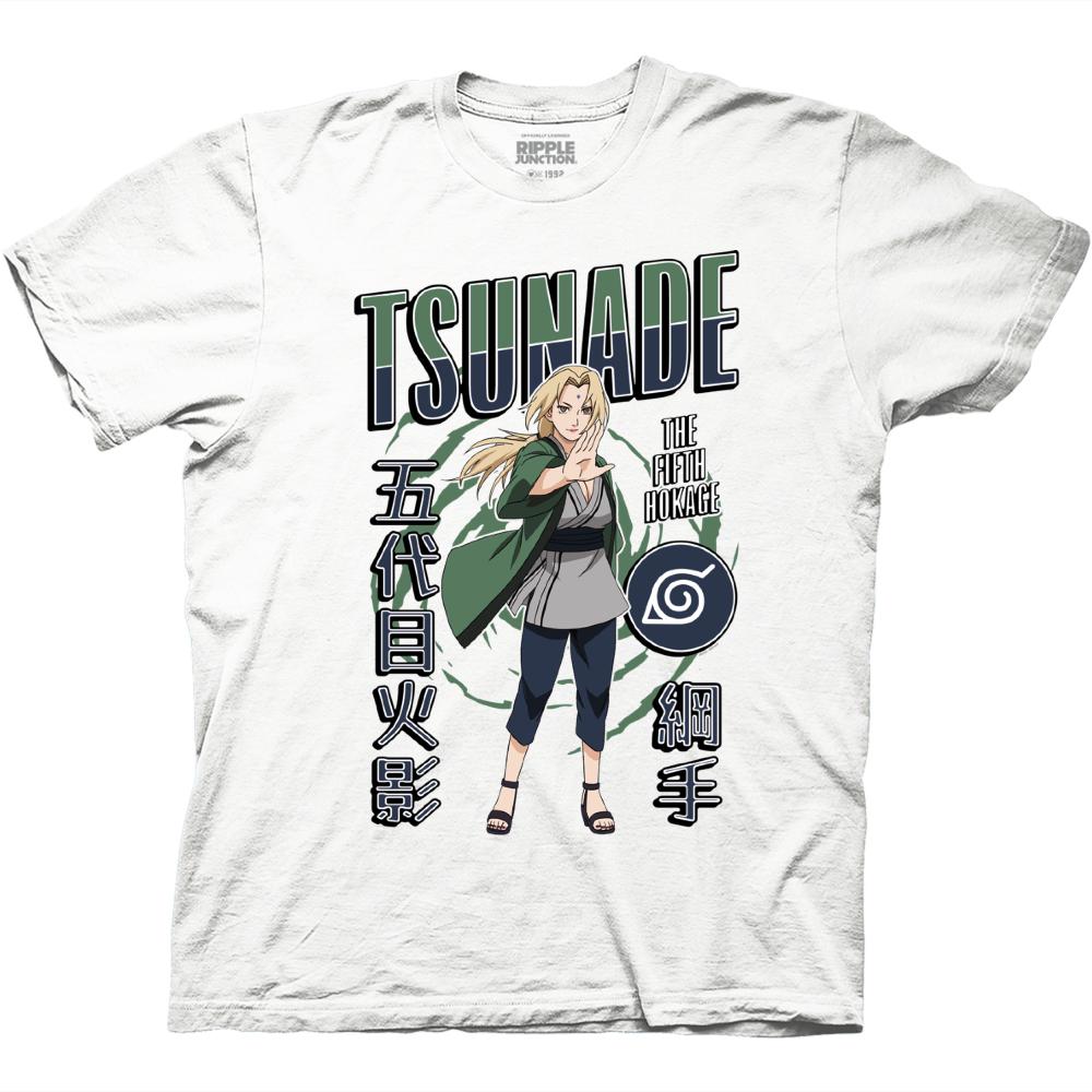 Tsunade "The Fifth Hokage" (Naruto Shippuden) White Unisex Shirt