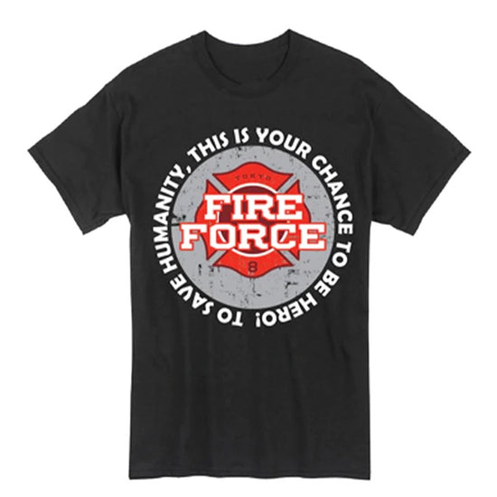 *Clearance* Special Fire Force Company 8 Logo (Fire Force) Unisex Black Shirt