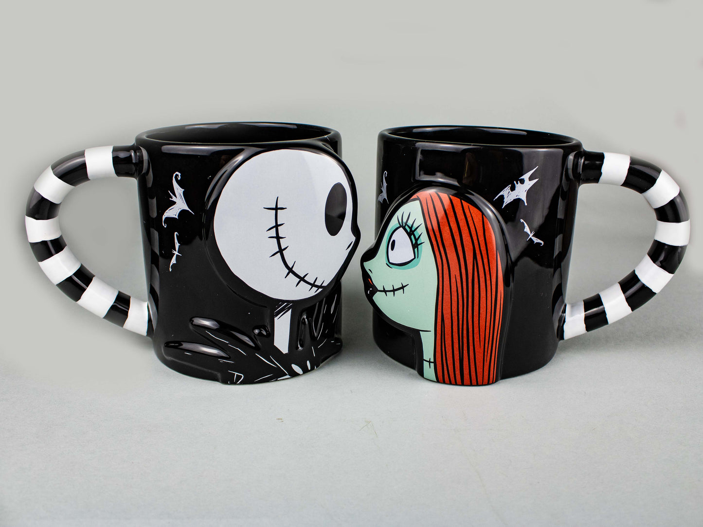 Jack & Sally Nightmare Before Christmas Gift Set of 2 Ceramic Mugs