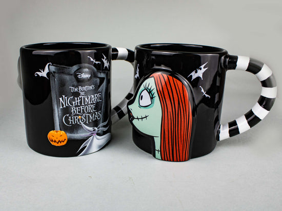 Jack & Sally Nightmare Before Christmas Gift Set of 2 Ceramic Mugs