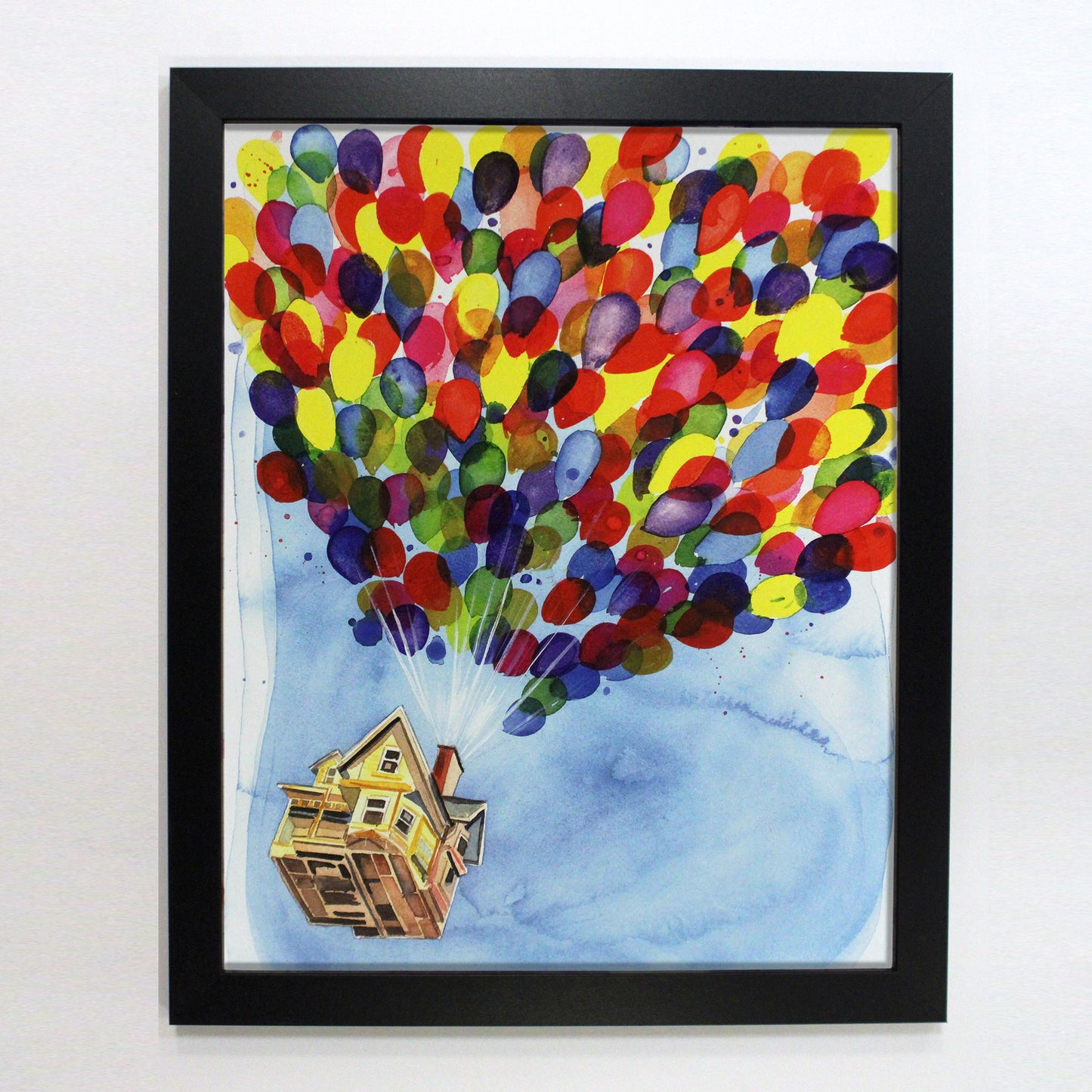 House with Balloons (Up) Disney Pixar Watercolor Art Print