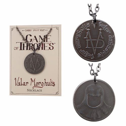 Valar Morghulis Faceless Man Coin Game of Thrones Necklace