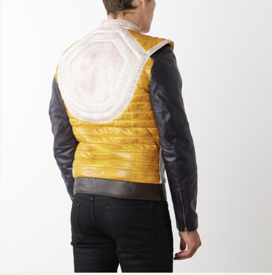 Vegeta Prince of Saiyans Dragon Ball Z Mens Faux Leather Jacket by Luca Designs