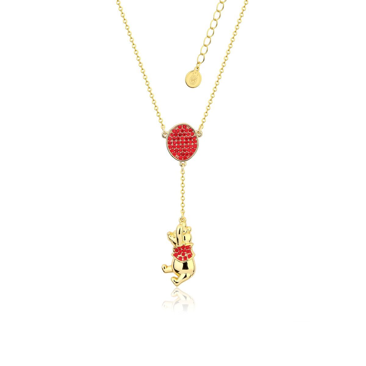 Load image into Gallery viewer, Winnie The Pooh (Balloon)  95th Anniversary Crystal Accent Disney Couture Necklace
