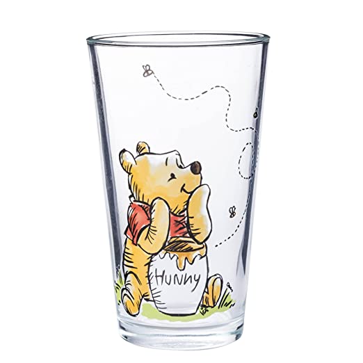 Winnie the Pooh Watercolor Disney 16oz Set of 4 Pint Glasses