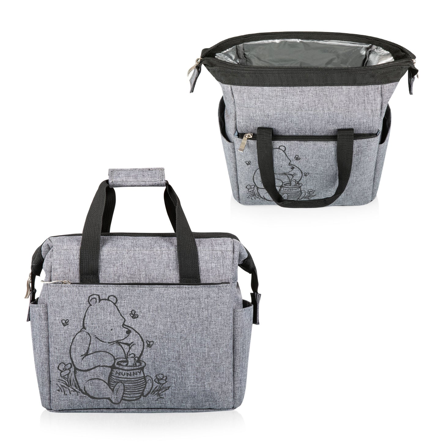Winnie The Pooh (Disney) Heather Gray Insulated Lunch Tote Bag