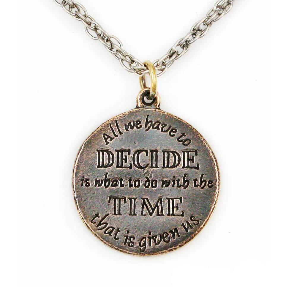 Wisdom of Gandalf™ "The Time That is Given To Us" Bronze Pendant