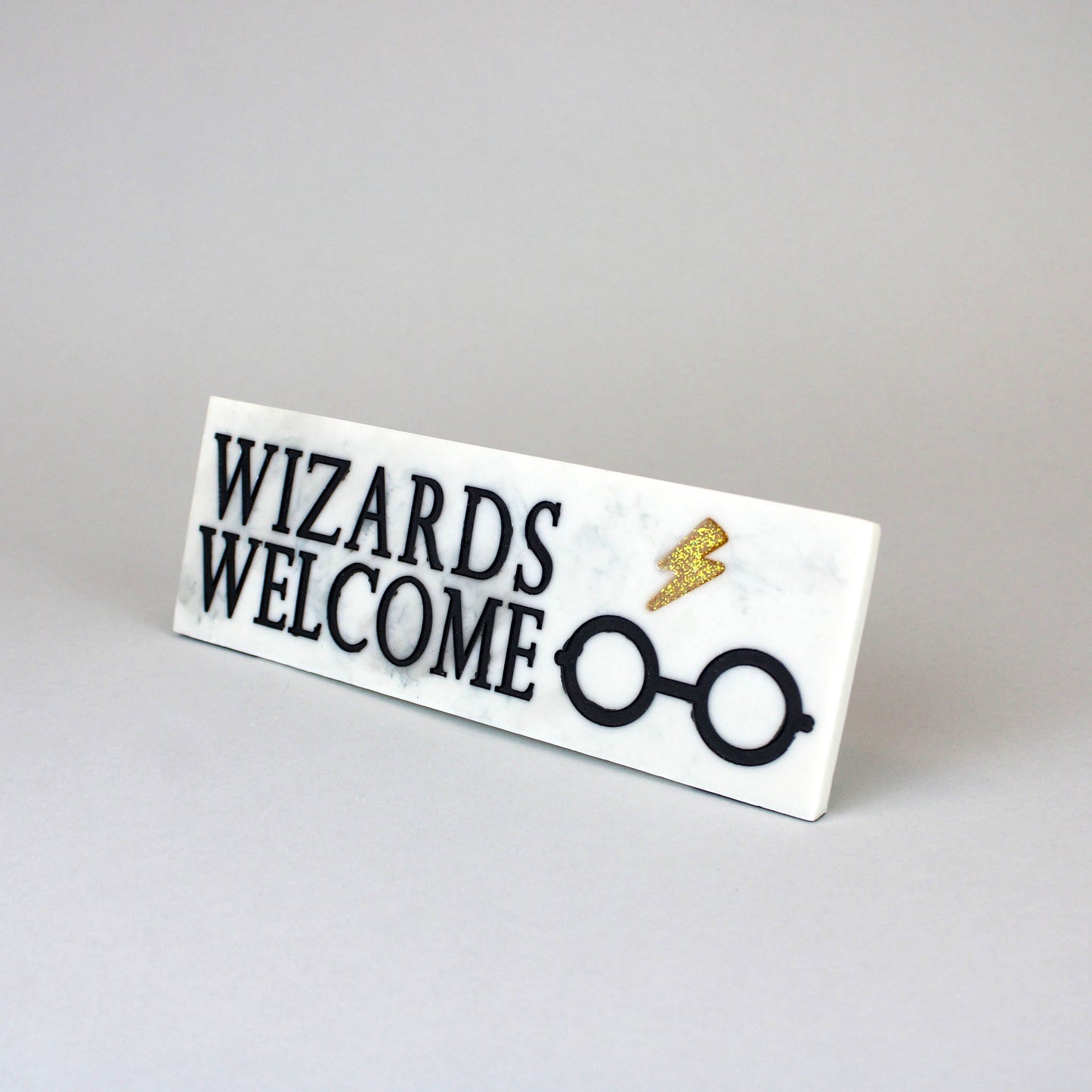Wizards Welcome Harry Potter Resin Desk Sign