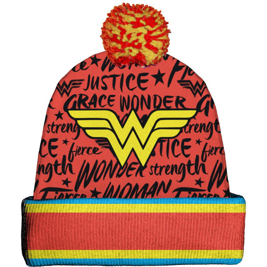 Wonder Woman (DC Comics) Knit Winter Pom Beanie Hat