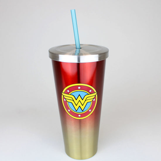 Wonder Woman (DC Comics) 24oz Stainless Steel Travel Cup with Straw