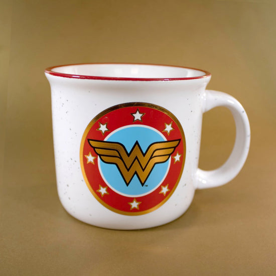 Wonder Woman DC Comics Logo 14oz Ceramic Campfire Mug