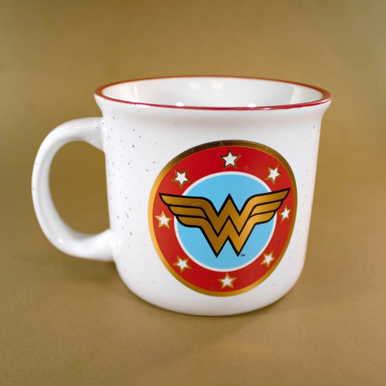 Wonder Woman DC Comics Logo 14oz Ceramic Campfire Mug