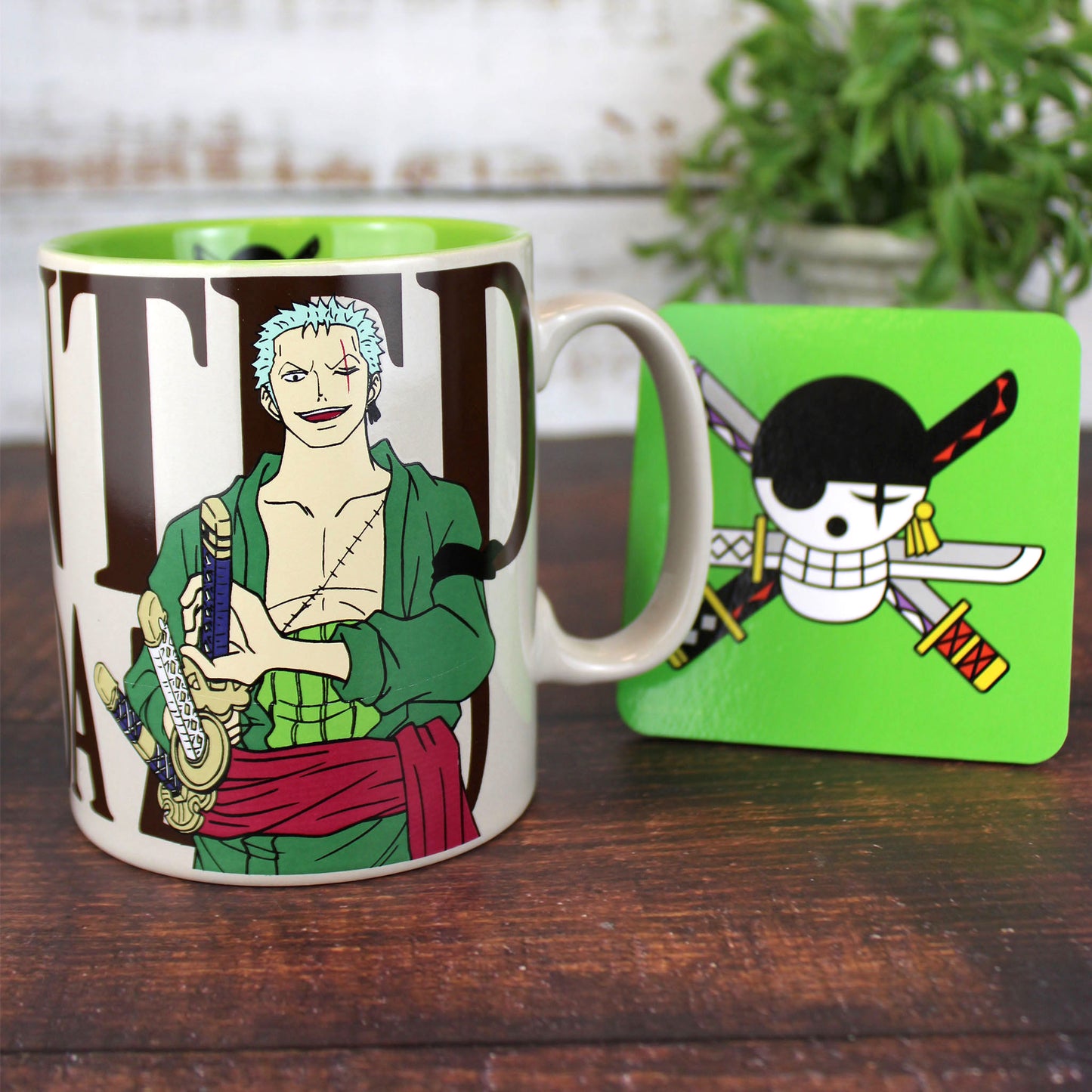 Zoro (One Piece) Mug & Coaster Gift Set